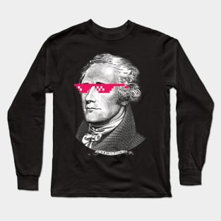 Awesome Pink Shades Alexander Hamilton Long Sleeve T-Shirt